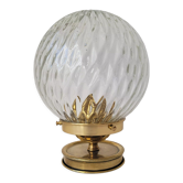 Art Deco lamp in brass and glass