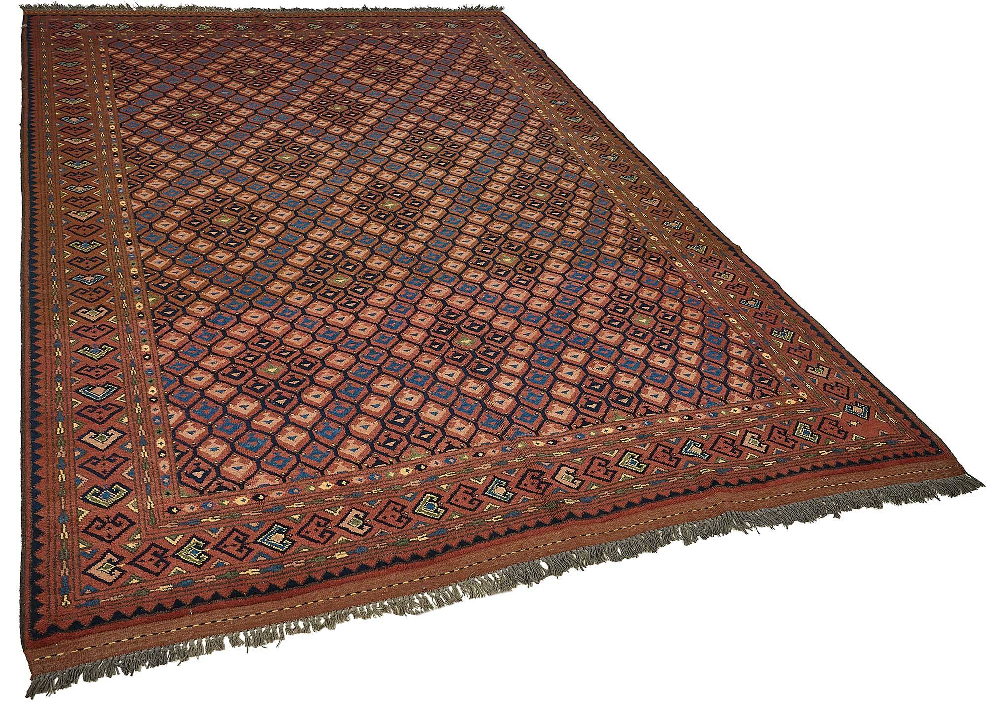 Turkish Handknotted Wool Oushak Rug 196 cm x 303 cm