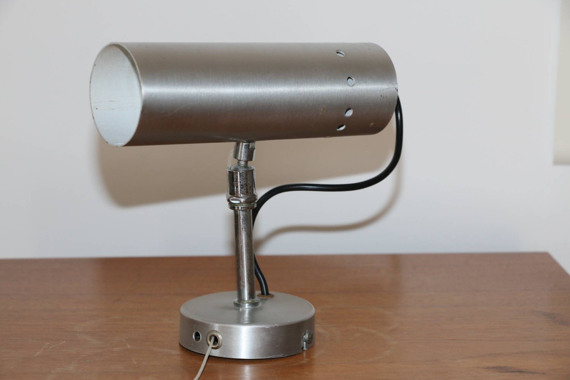 Brushed metal wall lights 1970 (tube)