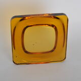 Empty amber glass pocket