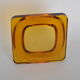 Empty amber glass pocket