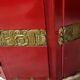 Important Art Deco period bookcase in lacquered wood and gilded bronze