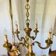 Louis XVI chandelier, 20th century, in solid gilded bronze