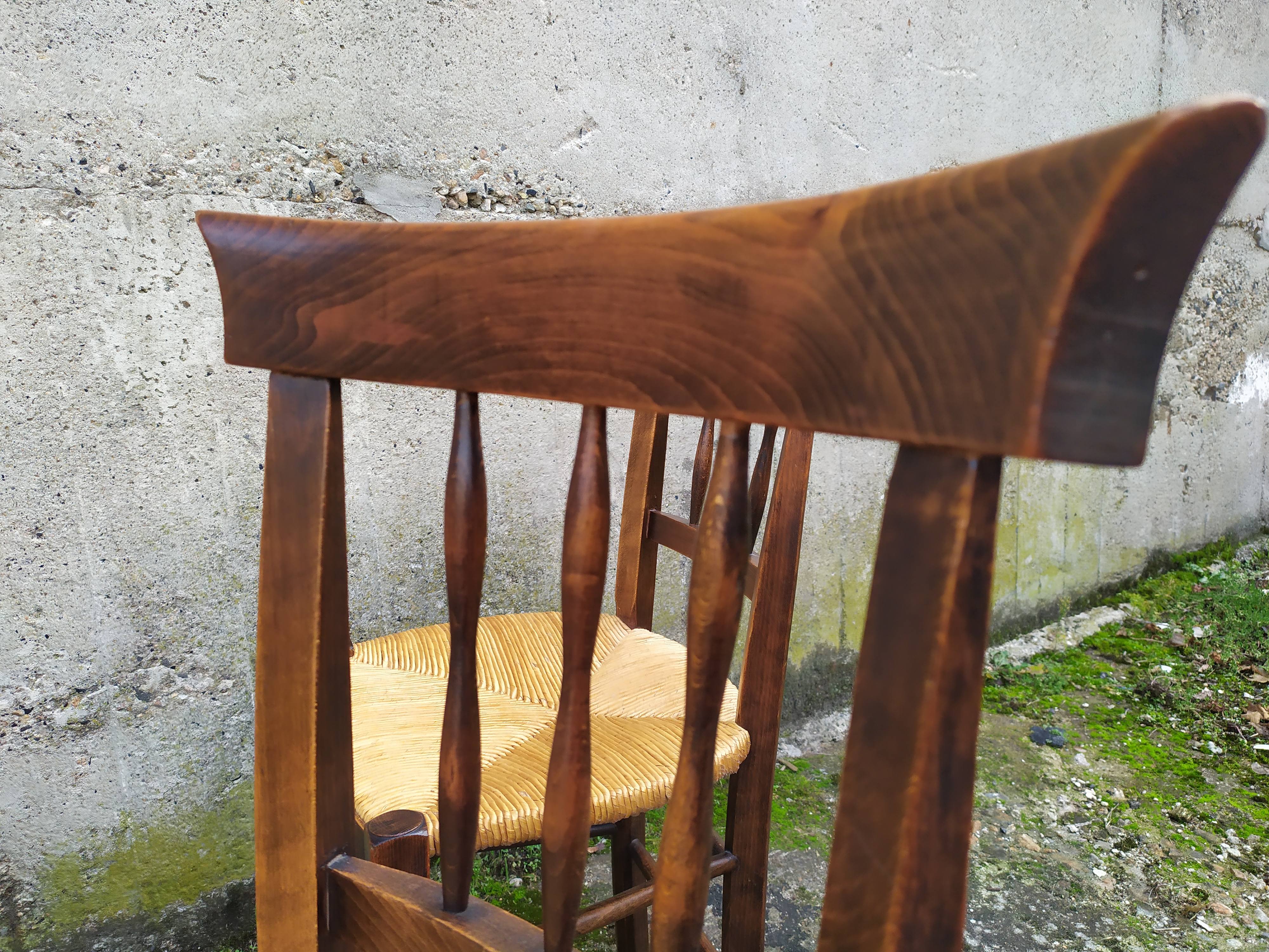 Chaises paillés rustique