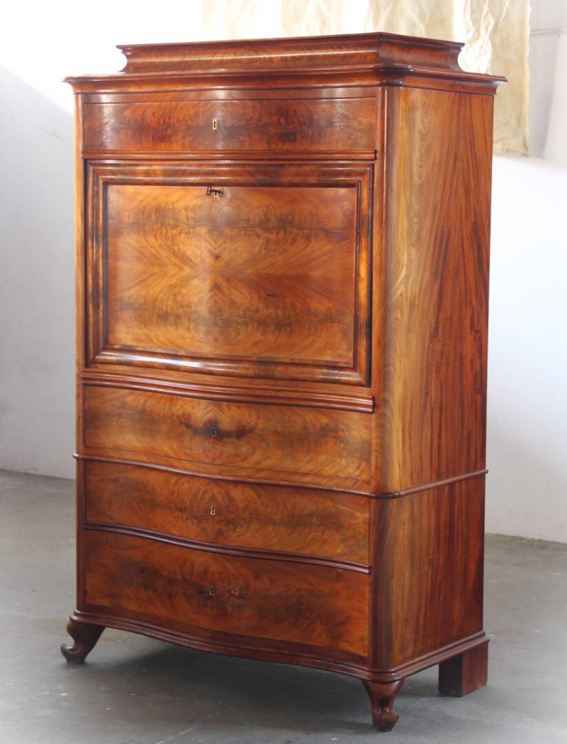 Vintage Danish Walnut 19th-century escritoire / Secretary, Victorian style