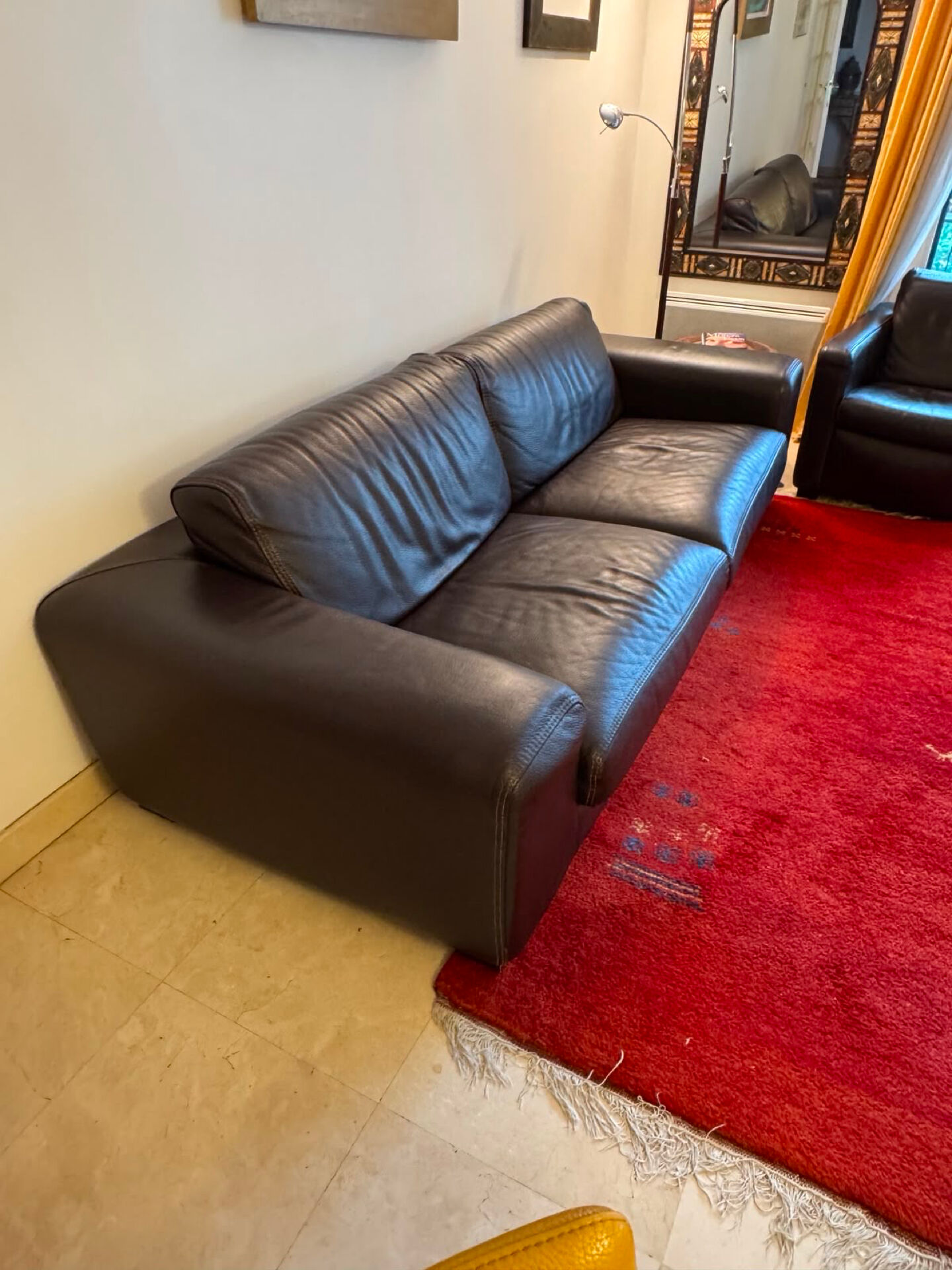 Roche Bobois 3-seater canapé in wenge