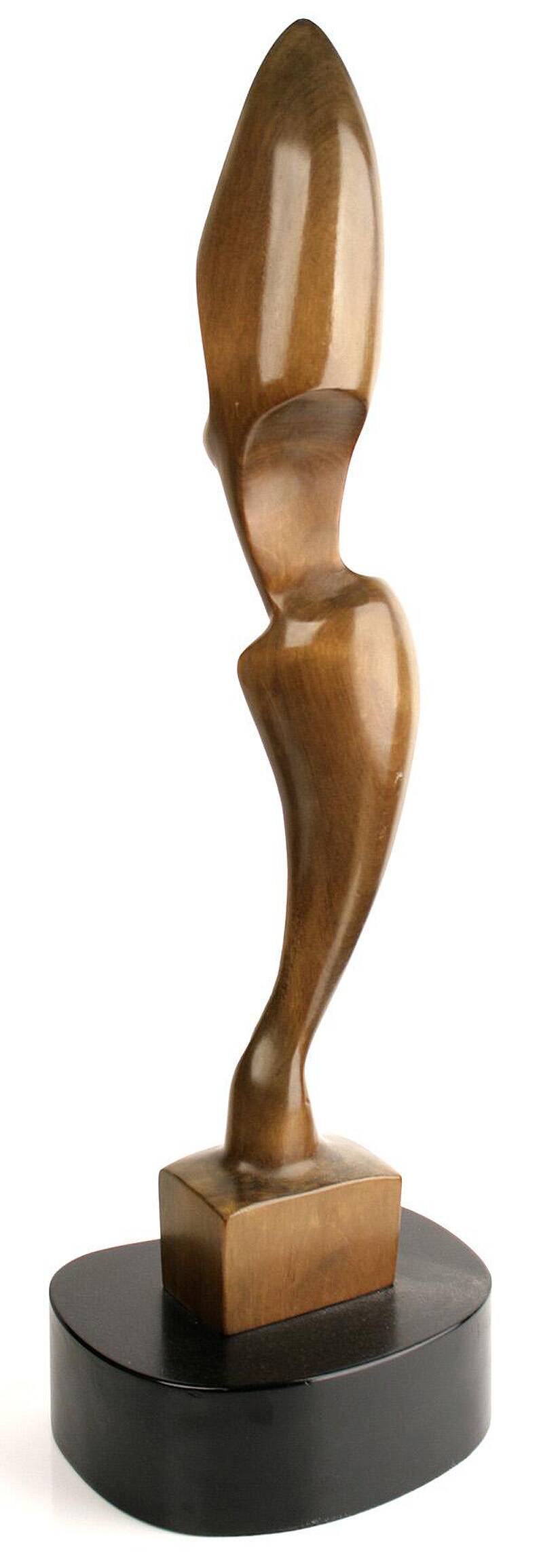 Pair of Large Vintage Teak Sculptures, 1950s