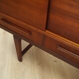 Buffet haut en teck, design danois, années 1960, fabricant : PMJ Viby J