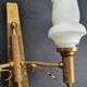 Pair of antique gold wall sconces