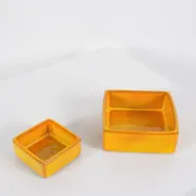 Jacques & dani ruelland, 2 ceramic catchalls, france, circa 1960