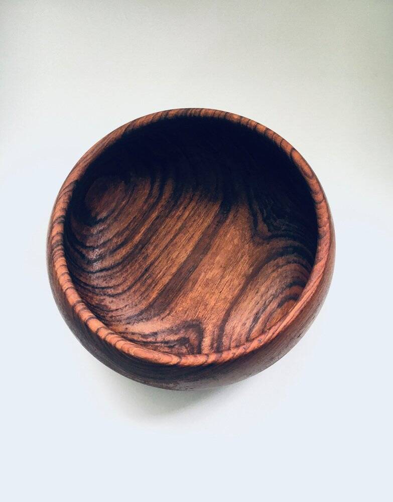 Mid-Century Scandinavian Round Teak Bowl Set, Denmark, 1960s, Set of 2