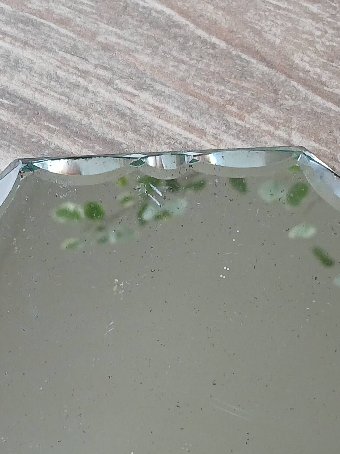 Beveled mirror to place