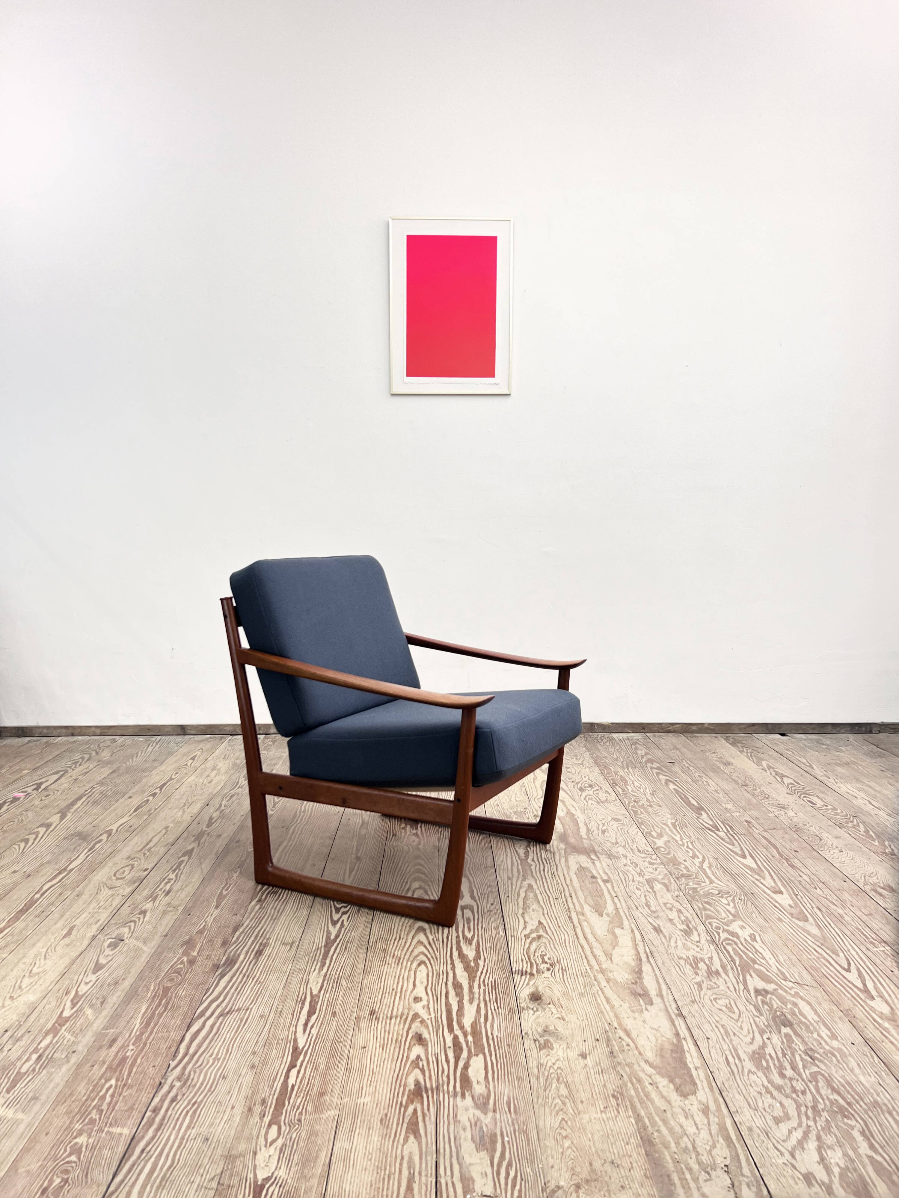 Mid-Century Modern Lounge Chair in Teak by Peter Hvidt an Orla Mølgaard Nielson for France and Son