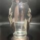 Glass and pewter vase