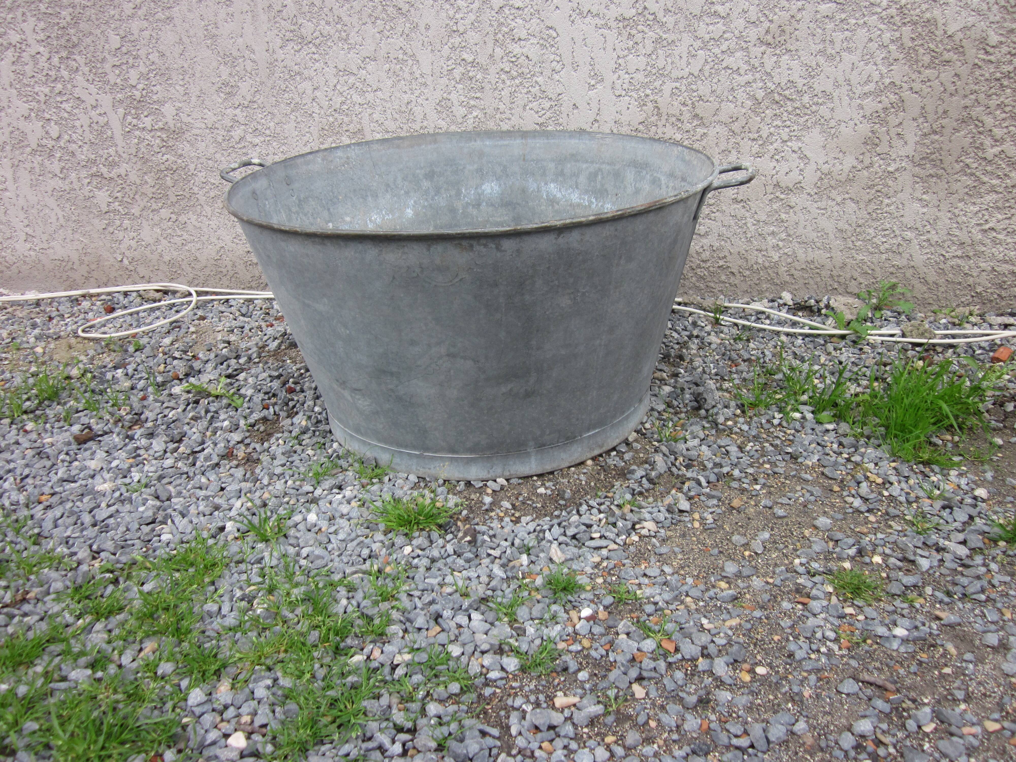 Old zinc basin