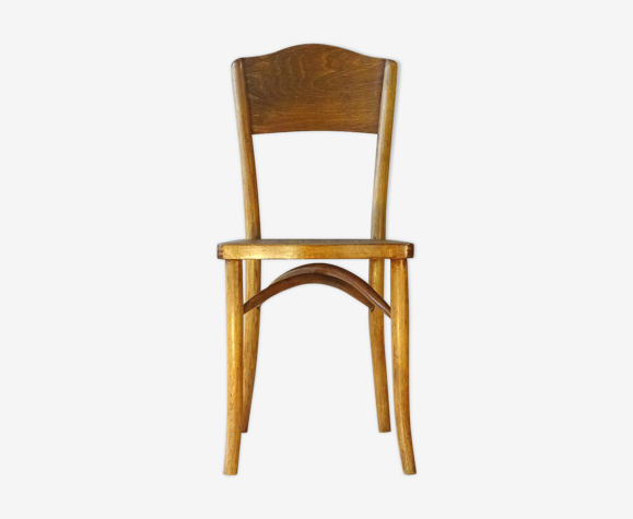Chaise bistrot bois-courbé vers 1930 rare modèle original,marque franto