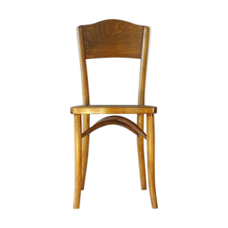 Chair Bistrot wood-curved, around 1930, rare original model, brand FRANTO