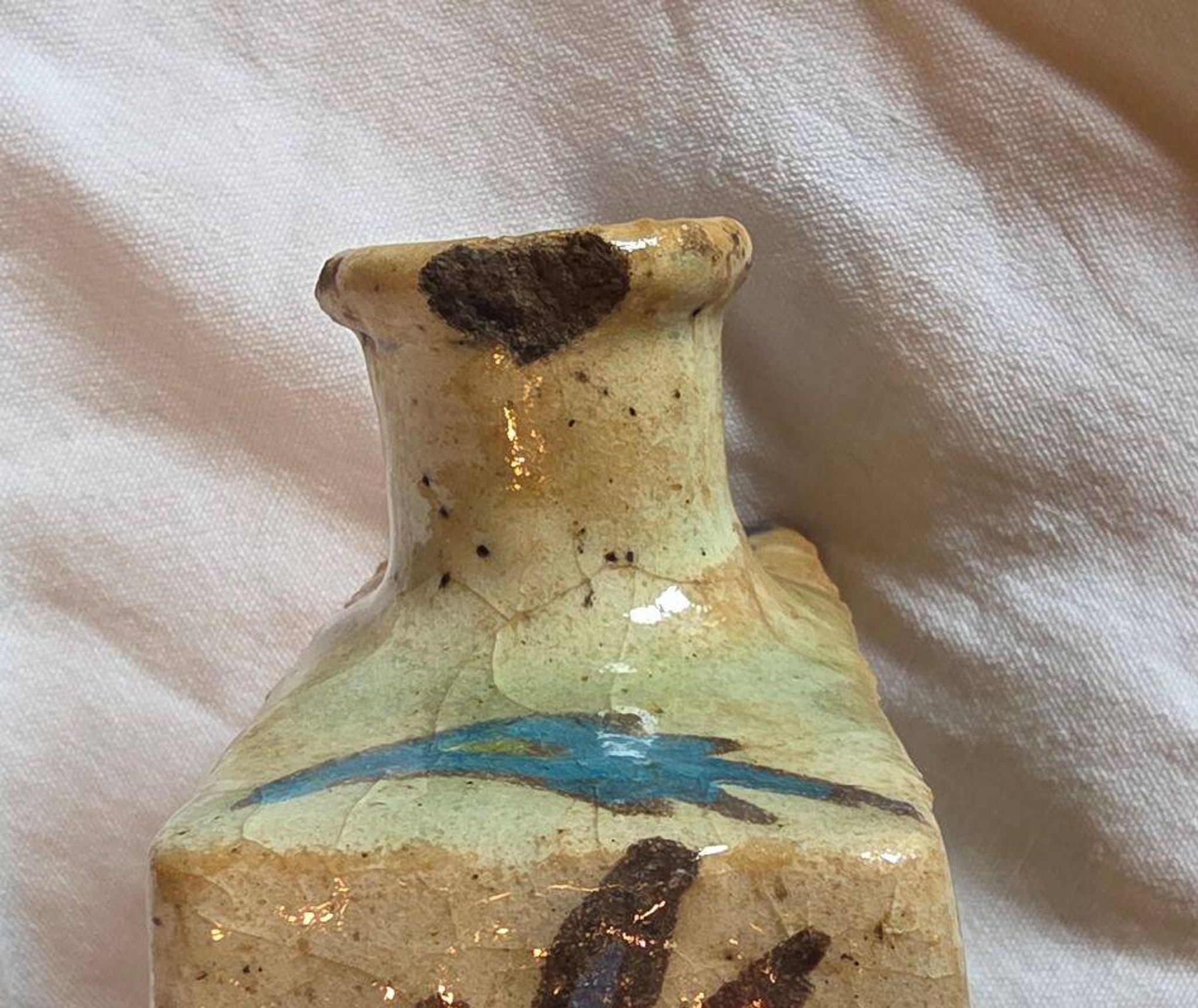 Flacon Iznik A Motifs Floraux XIXème