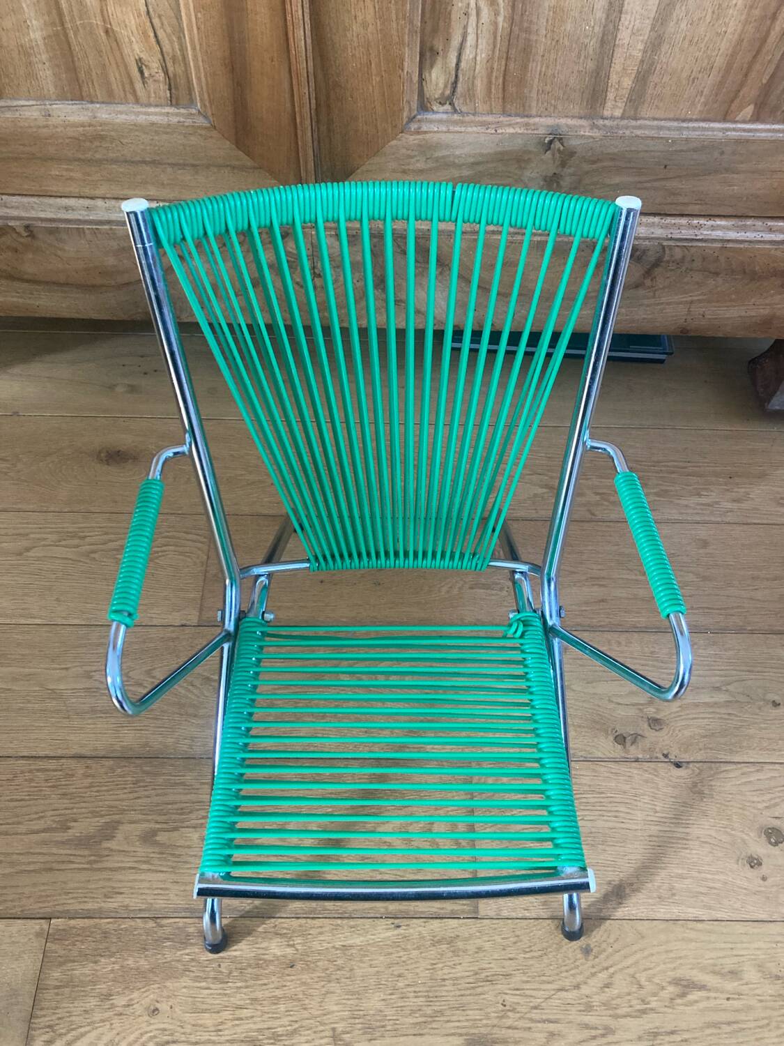 Fauteuil Scoubidou pliant pour enfant, années 1960