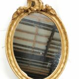 old Louis XV style gilded wood mirror, rococo