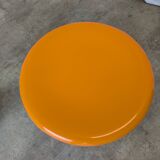 Orange Vintage Mushroom Stool “Jurček” by Meblo, 1960s – Space Age Retro