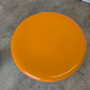 Orange Vintage Mushroom Stool “Jurček” by Meblo, 1960s – Space Age Retro