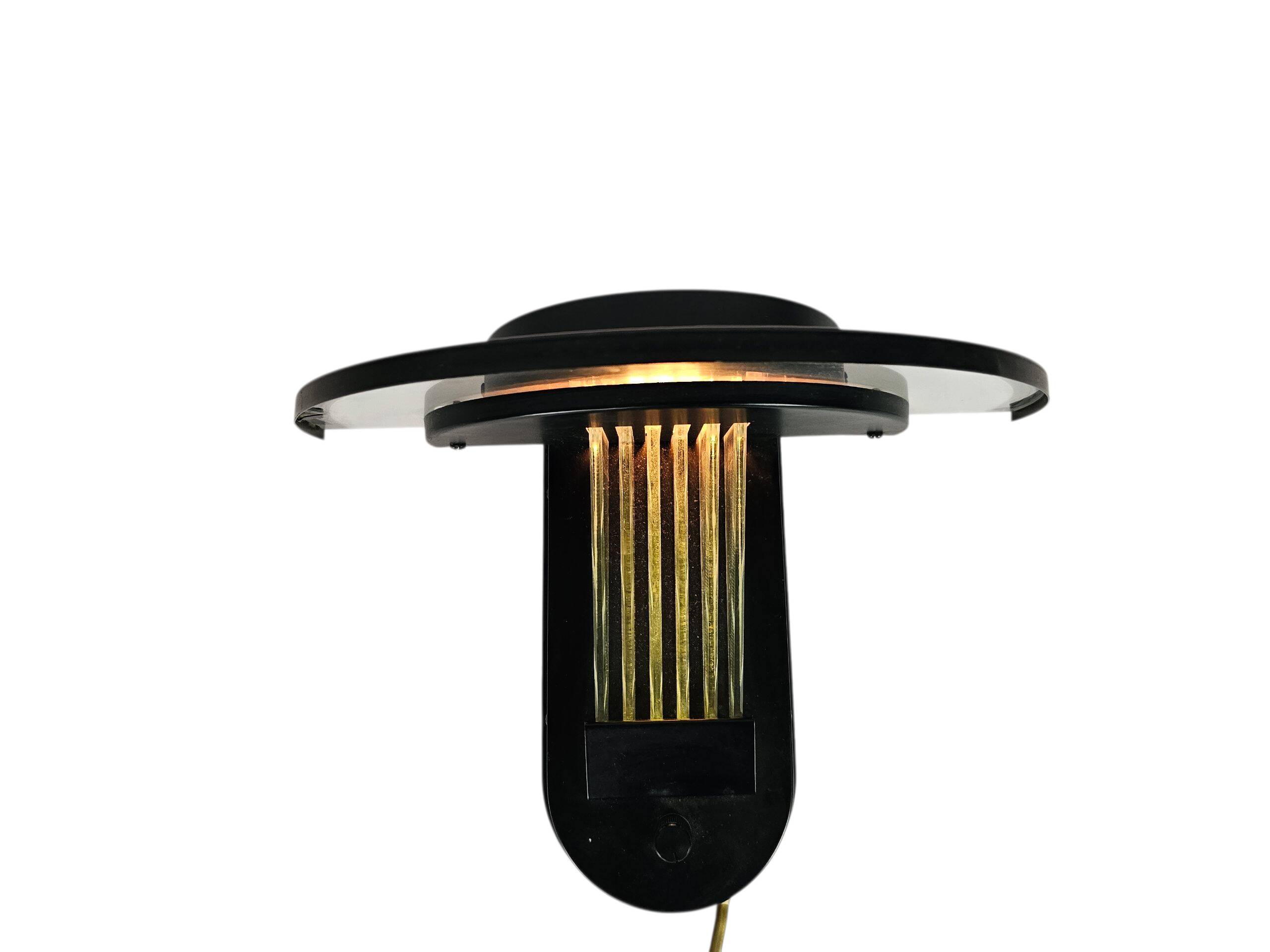 Free Light - wall lamp - Post Modern - metal - glass - 80s