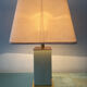 Hollywood Regency lamp in metal and brass from the 70s.