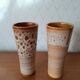 Lot de 4 vases en grès vintage