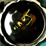 Signed ceramic pot cover