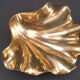 Empty pocket vintage ring cup in solid brass shell tripod 1970