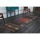 Tapis de couloir vintage turc Oushak fait main en laine et coton marron