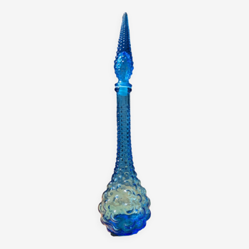 Carafe empoli bleue des années 60