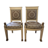 Pair of Egyptian style apparat chairs twentieth