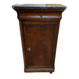 Bedside table wood and marble
