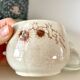 Vintage sandstone sugar bowl Sarreguemines France