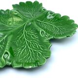 Plat de service compartimenté en forme de feuille