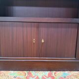 Low library - Bibus - Mahogany console with marble top