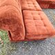 Banquette canapé velours modulable 5 blocs