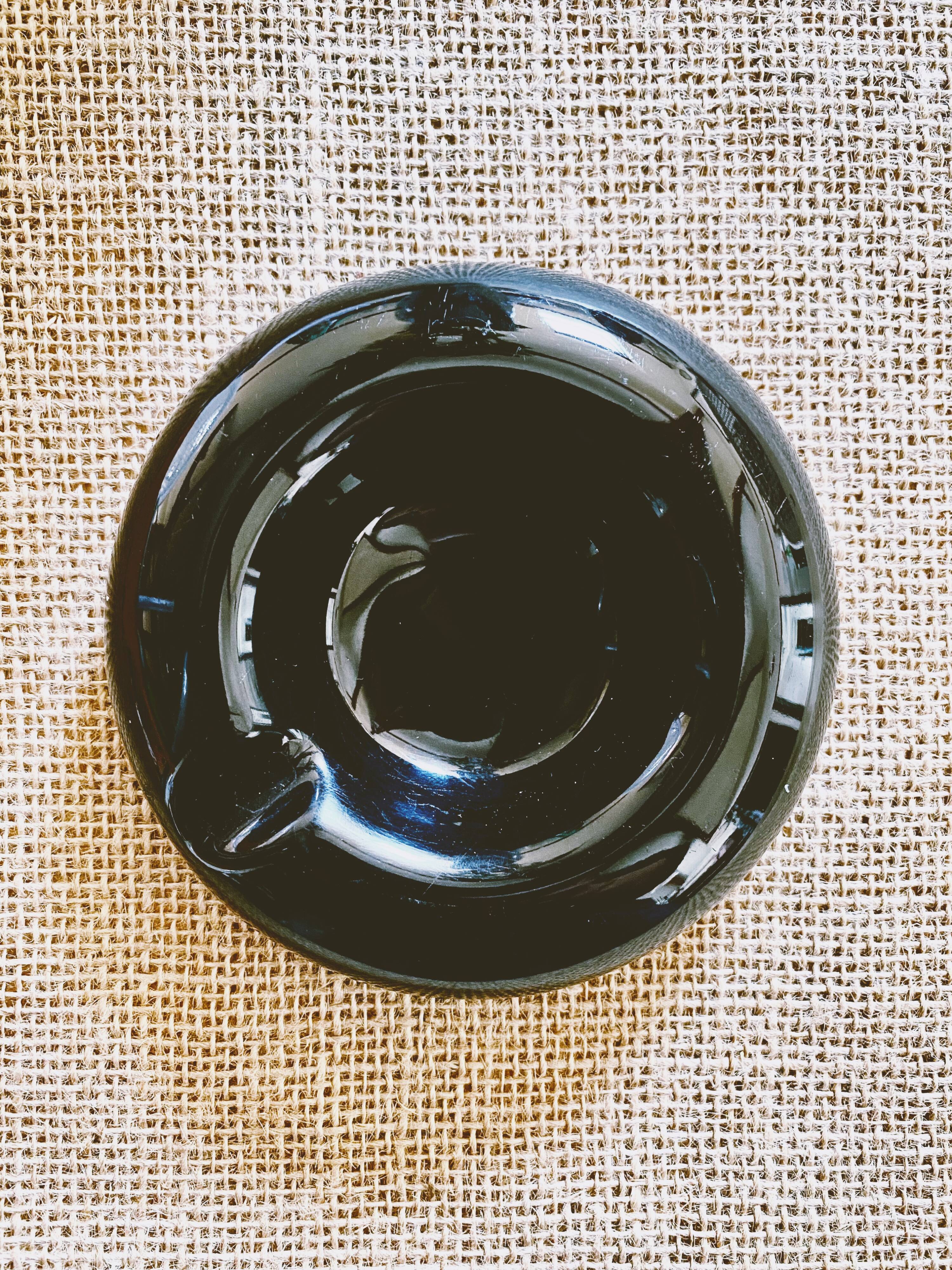Black ashtray