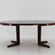 1960s Danish Round Wooden Extendable Table