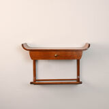 Suspended nightstand of 1960s modernism