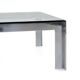 Table basse en acier et verre par Alberto Rosselli pour Saporiti, années 1970
