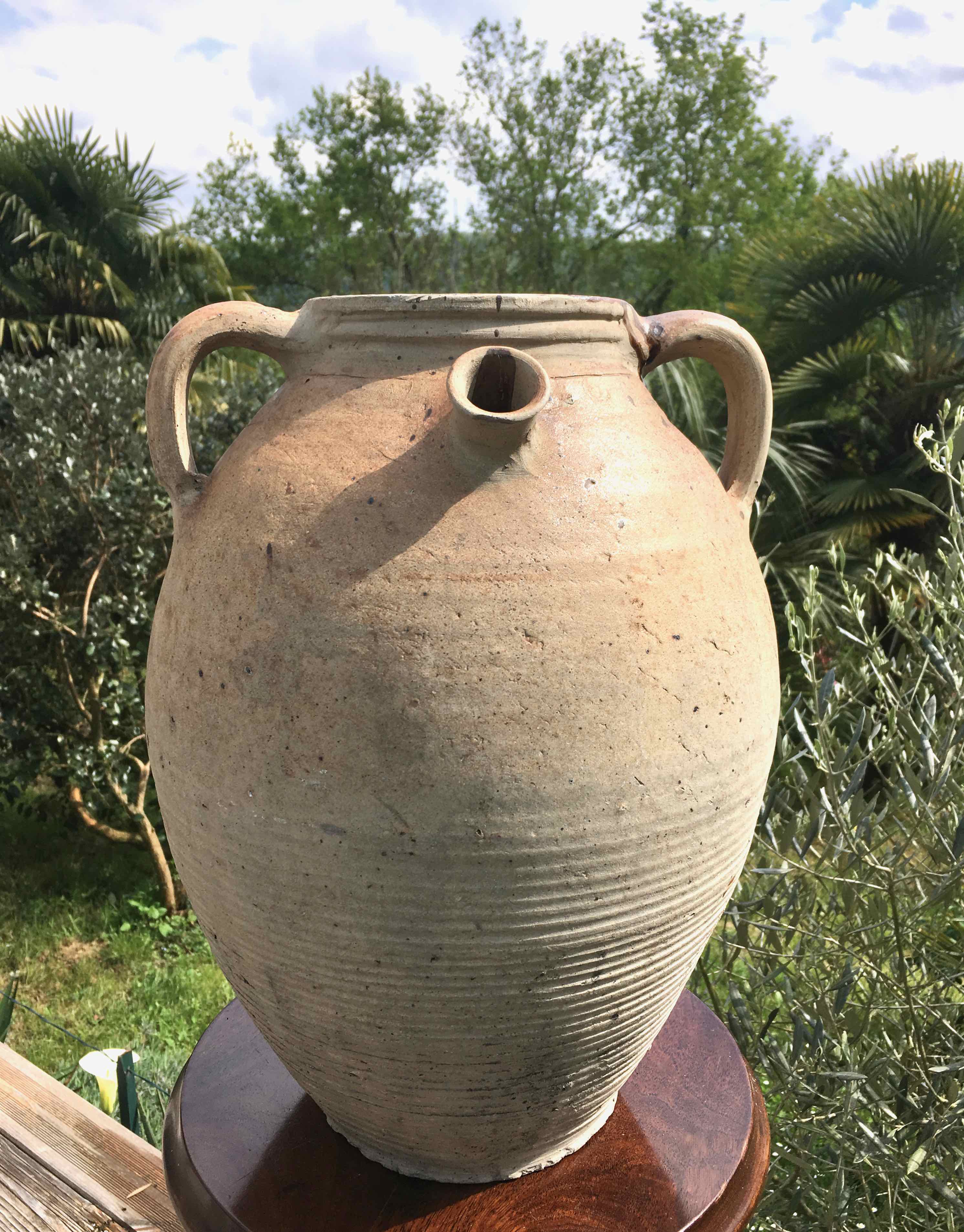 Antique terracotta jar