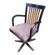 Swivel armchair in solid wood Retro style