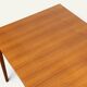 Rectangular extendable dining table in Scandinavian teak – 1960s