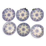 6 Gien Rouen dinner plates