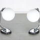 Vintage Italian Chrome Bedside/Table Lamps, set of 2