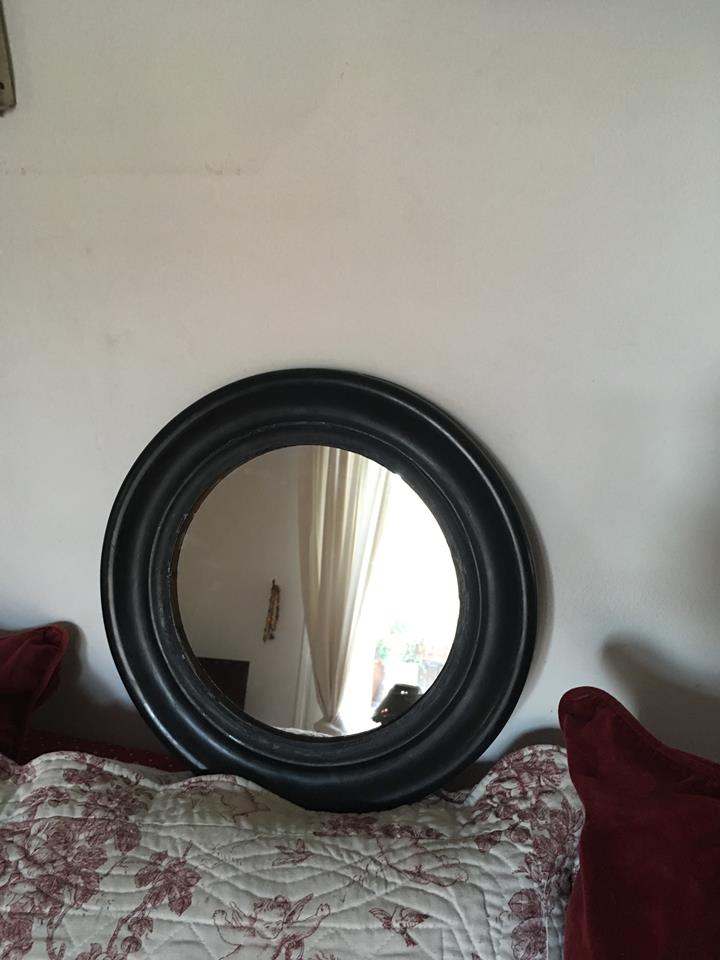 Round mirror style Napoleon III - 37x37cm
