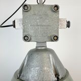Industrial explosion proof lamp with aluminium shade from polam, 1970s